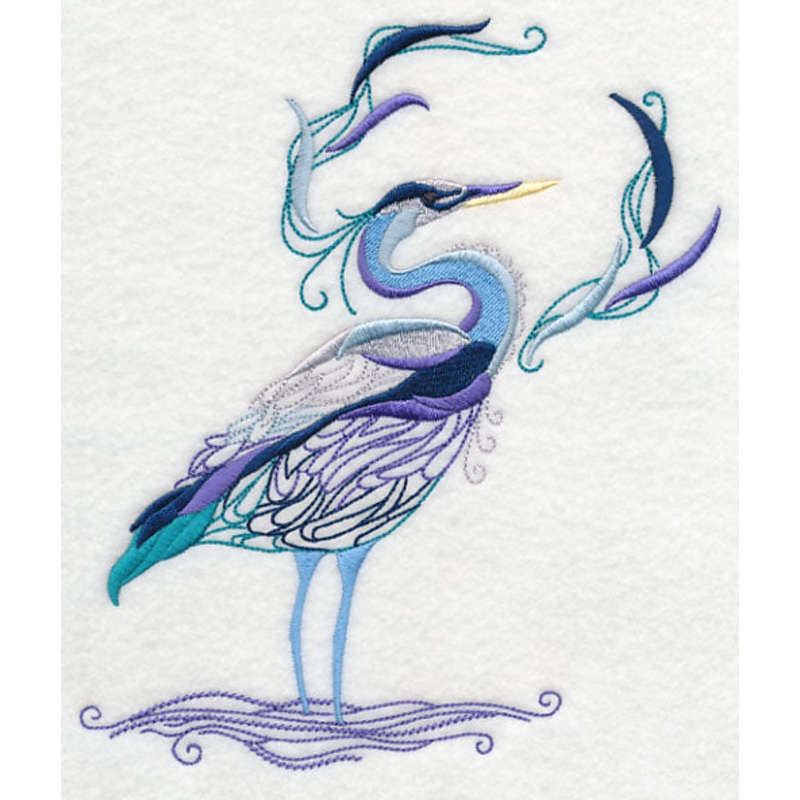 Avian Elegance – Heron|7.83″ x 6.64″ / 198.98mm x 168.69mm|6.93″ x 5.87″ / 175.96mm x 149.13mm|5.74″ x 4.86″ / 145.76mm x 123.46mm|All Sizes