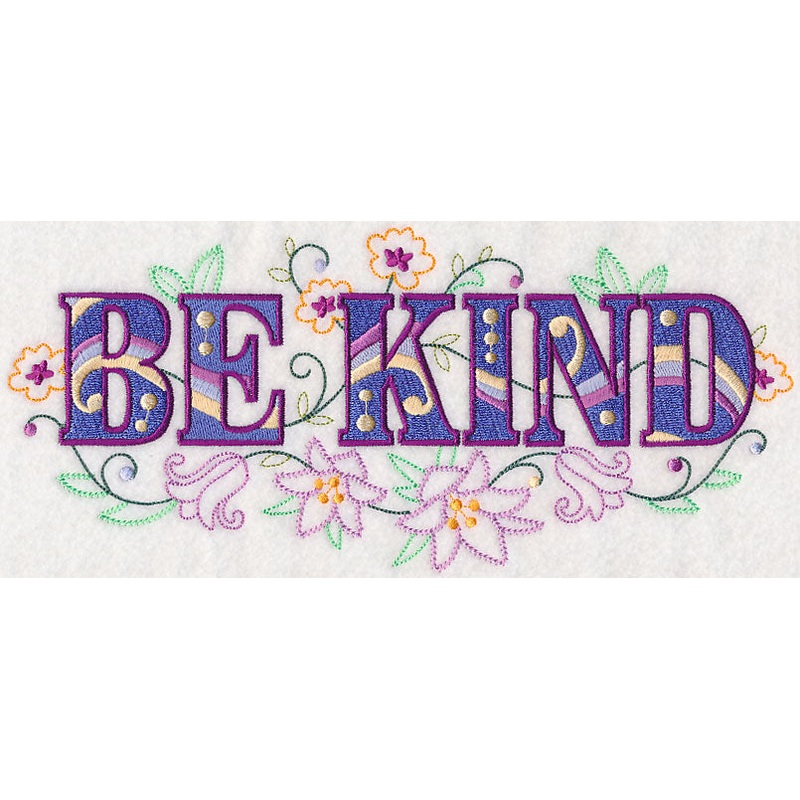 Be Kind with Vintage Flower Fade
