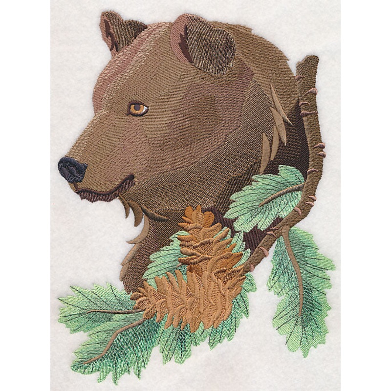 Bear in Pine|9.19″ x 6.89″ / 233.31mm x 175.04mm|7.78″ x 5.84″ / 197.66mm x 148.44mm|6.5″ x 4.88″ / 164.99mm x 123.93mm|All Sizes
