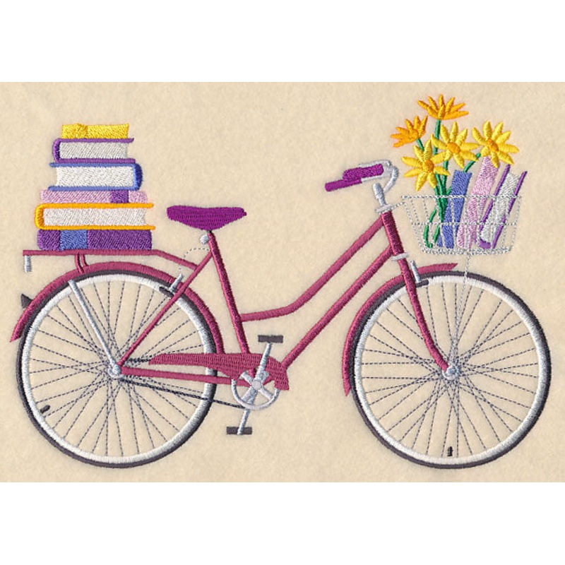 Bibliophile Bicycle|5.87″ x 8.45″ / 149.18mm x 214.53mm|4.8″ x 6.9″ / 121.95mm x 175.36mm|4.16″ x 5.98″ / 105.63mm x 151.83mm|5.41″ x 7.78″ / 137.38mm x 197.57mm|All Sizes