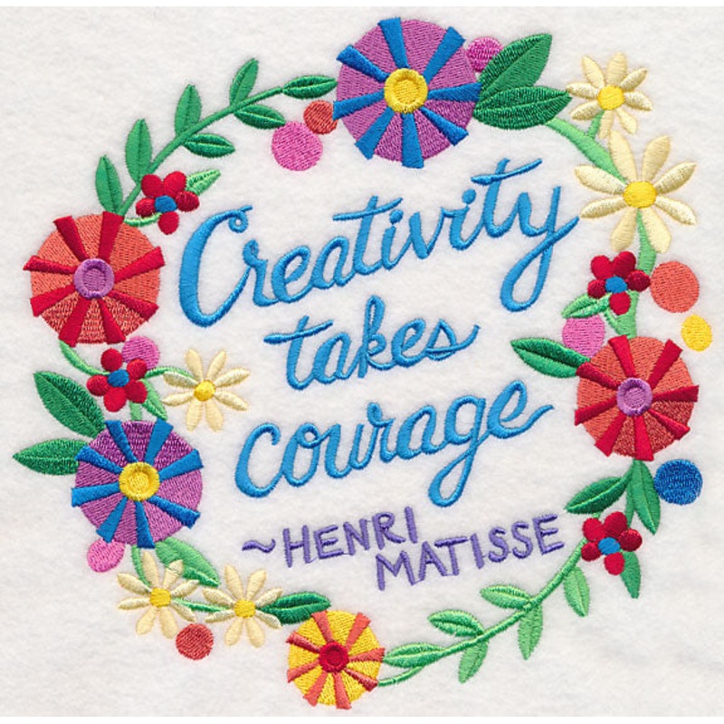 Creativity Takes Courage Wreath