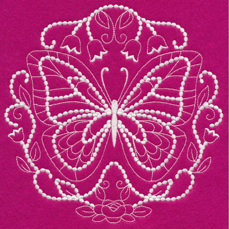 Flutterby Flourish (Candlewicking)