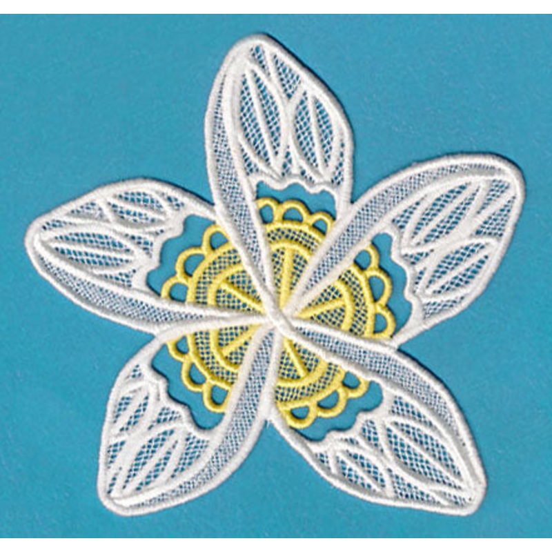 Frangipani (Lace)|5.88″ x 5.93″ / 149.25mm x 150.55mm|4.86″ x 4.9″ / 123.46mm x 124.54mm|3.86″ x 3.89″ / 97.97mm x 98.83mm|All Sizes