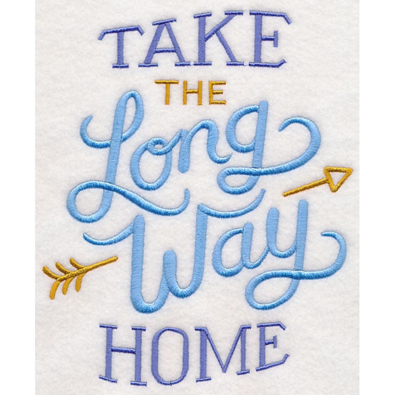Take the Long Way Home|7.83″ x 6.45″ / 198.76mm x 163.93mm|7.11″ x 5.86″ / 180.52mm x 148.84mm|5.9″ x 4.86″ / 149.77mm x 123.44mm|3.88″ x 3.2″ / 98.48mm x 81.3mm|All Sizes