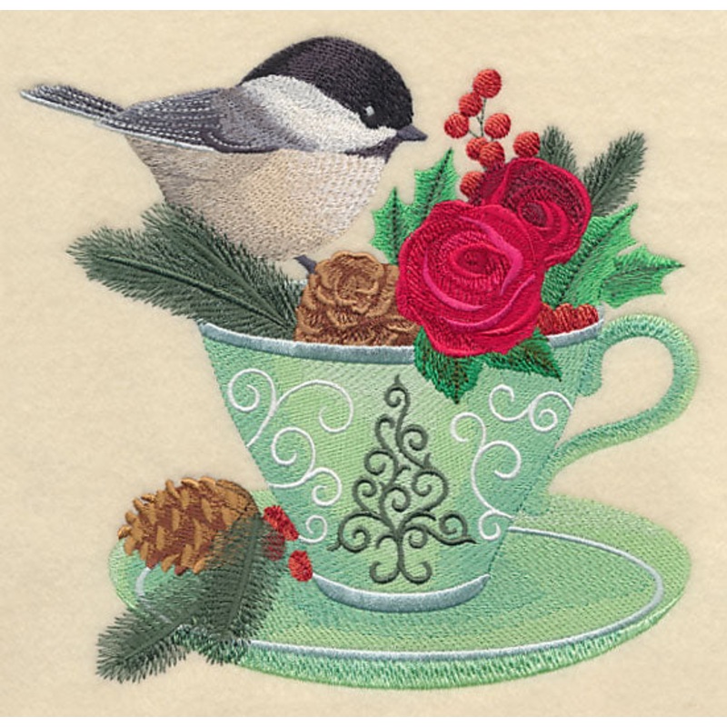 Chickadee and Christmas Tea|6.91″ x 7.32″ / 175.45mm x 185.85mm|5.83″ x 6.18″ / 148.12mm x 156.93mm|4.86″ x 5.15″ / 123.39mm x 130.72mm|All Sizes