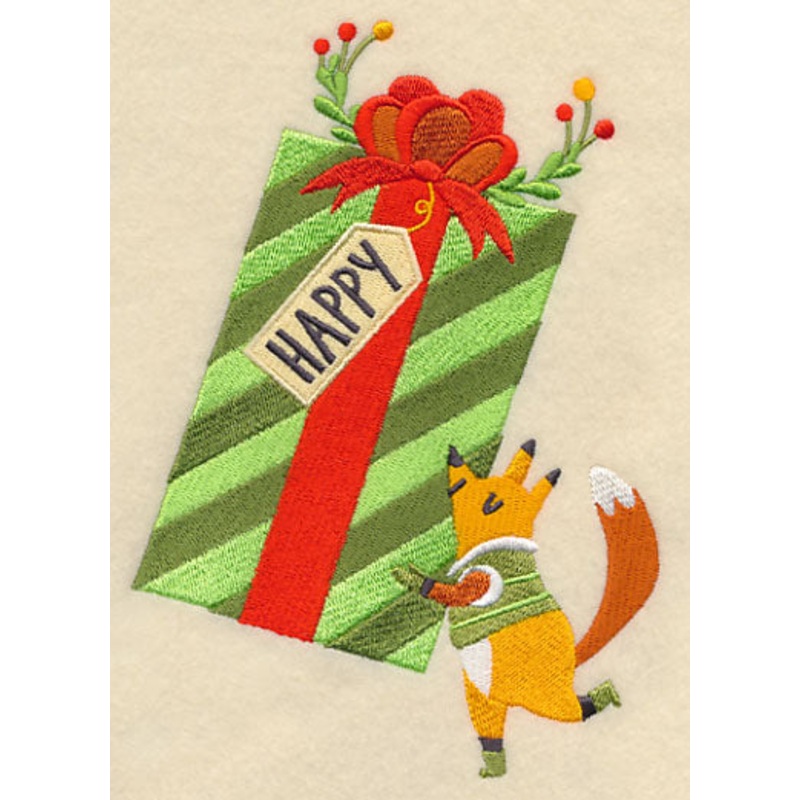 Christmas Gift and Fox|6.85″ x 4.84″ / 174.09mm x 122.93mm|3.86″ x 2.72″ / 98.14mm x 69.14mm|All Sizes
