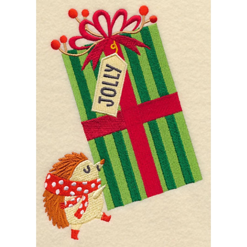 Christmas Gift and Hedgehog|6.85″ x 4.85″ / 174.06mm x 123.13mm|3.85″ x 2.73″ / 97.9mm x 69.27mm|All Sizes