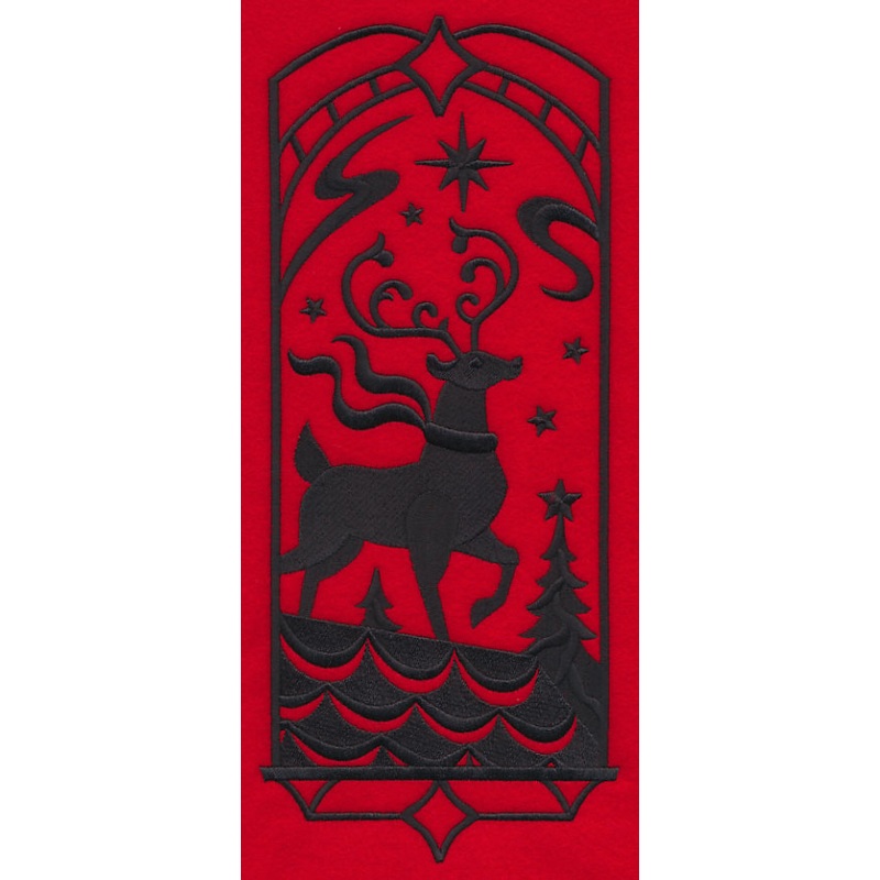 Christmas Silhouette – Rooftop Reindeer