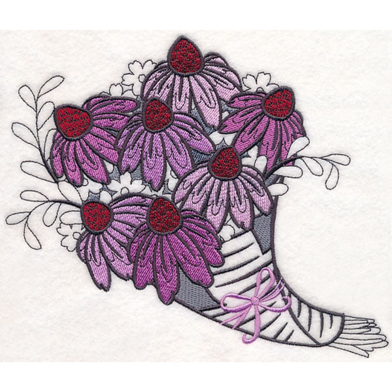 Coneflower Bouquet Wrapped In Paper