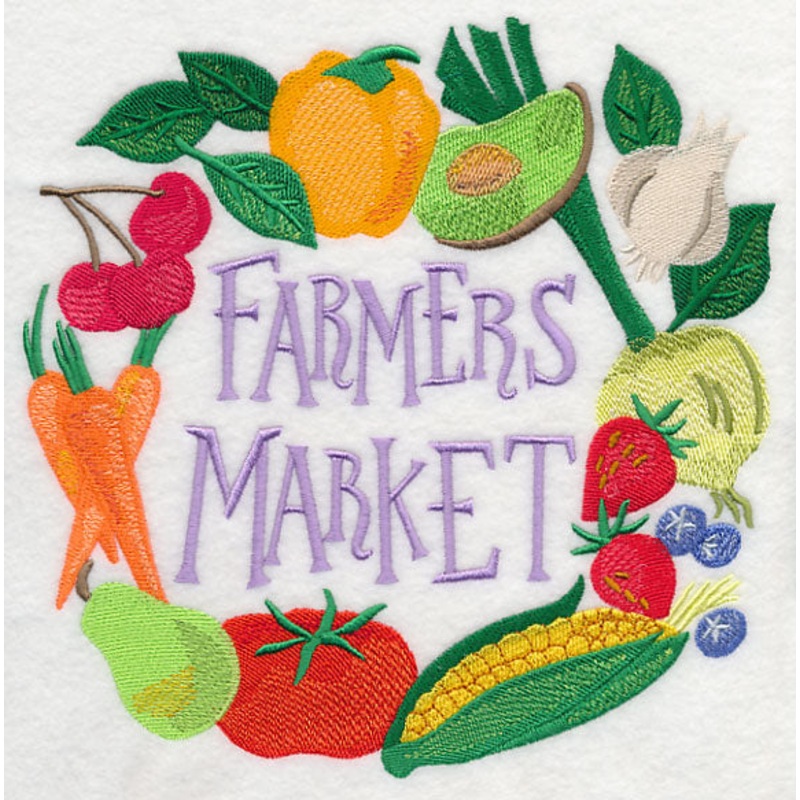 Farmers Market Vegetables in Watercolor