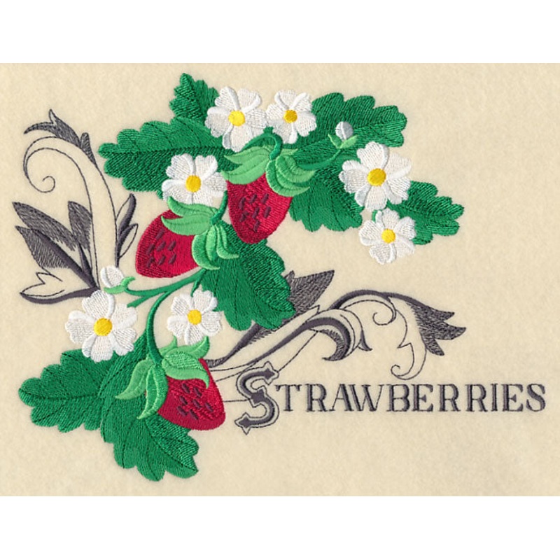 Strawberries and Baroque Flourish