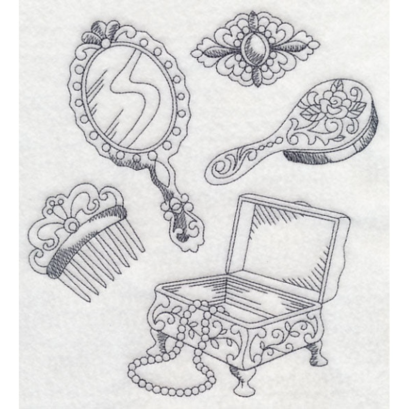 Victorian Dresser Medley|7.8″ x 7.19″ / 198.1mm x 182.6mm|7.09″ x 6.53″ / 180.04mm x 165.87mm|6″ x 5.53″ / 152.38mm x 140.38mm|5″ x 4.61″ / 126.94mm x 117.11mm|All Sizes