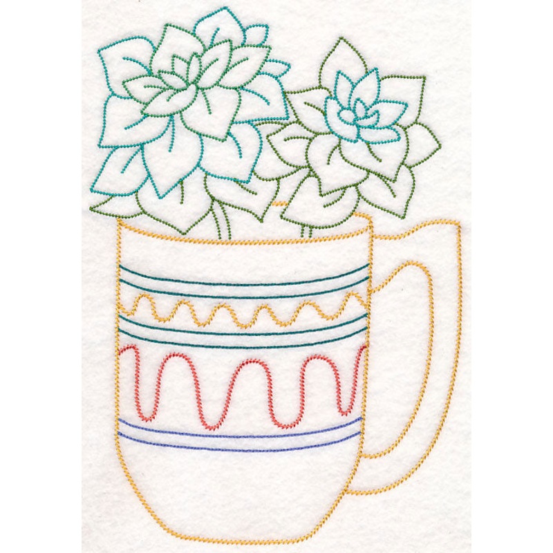 Cup o’ Succulent – Aeonium (Vintage)