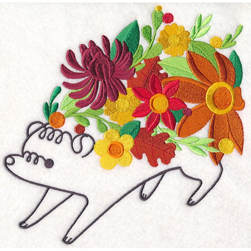 Flowery Forest Hedgehog|7.76″ x 7.77″ / 197.08mm x 197.47mm|6.88″ x 6.89″ / 174.75mm x 175.12mm|5.85″ x 5.87″ / 148.67mm x 149mm|4.86″ x 4.87″ / 123.46mm x 123.77mm|All Sizes