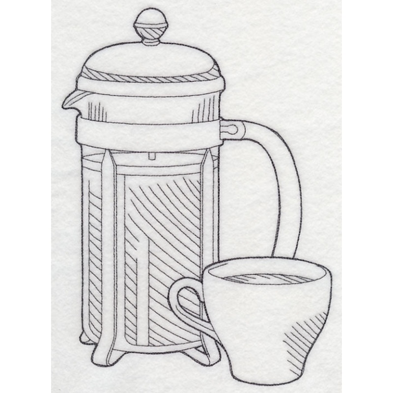 French Press Pot Etching|9.6″ x 6.9″ / 243.86mm x 175.2mm|7.8″ x 5.6″ / 198.07mm x 142.16mm|6.75″ x 4.85″ / 171.45mm x 123.19mm|3.84″ x 2.76″ / 97.54mm x 70.1mm|All Sizes
