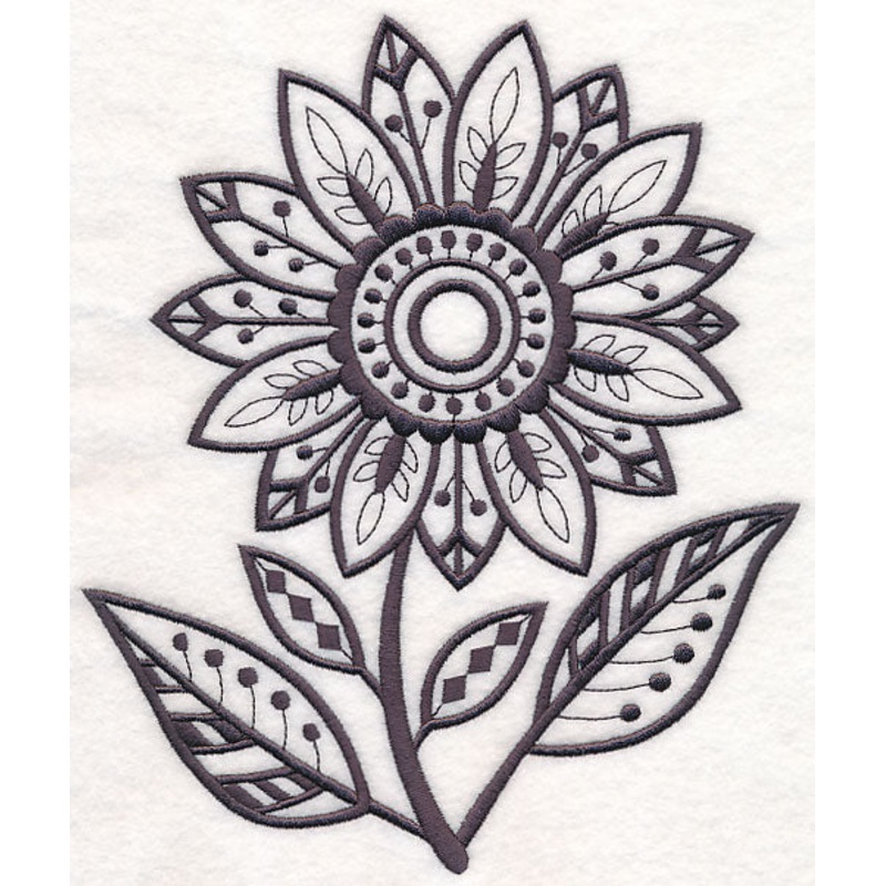 Summer Sunflower (Blackwork)|8.19″ x 6.87″ / 208.03mm x 174.5mm|7.52″ x 6.3″ / 191.01mm x 160.02mm|7″ x 5.87″ / 177.8mm x 149.1mm|5.8″ x 4.87″ / 147.32mm x 123.7mm|3.87″ x 3.25″ / 98.3mm x 82.55mm|All Sizes