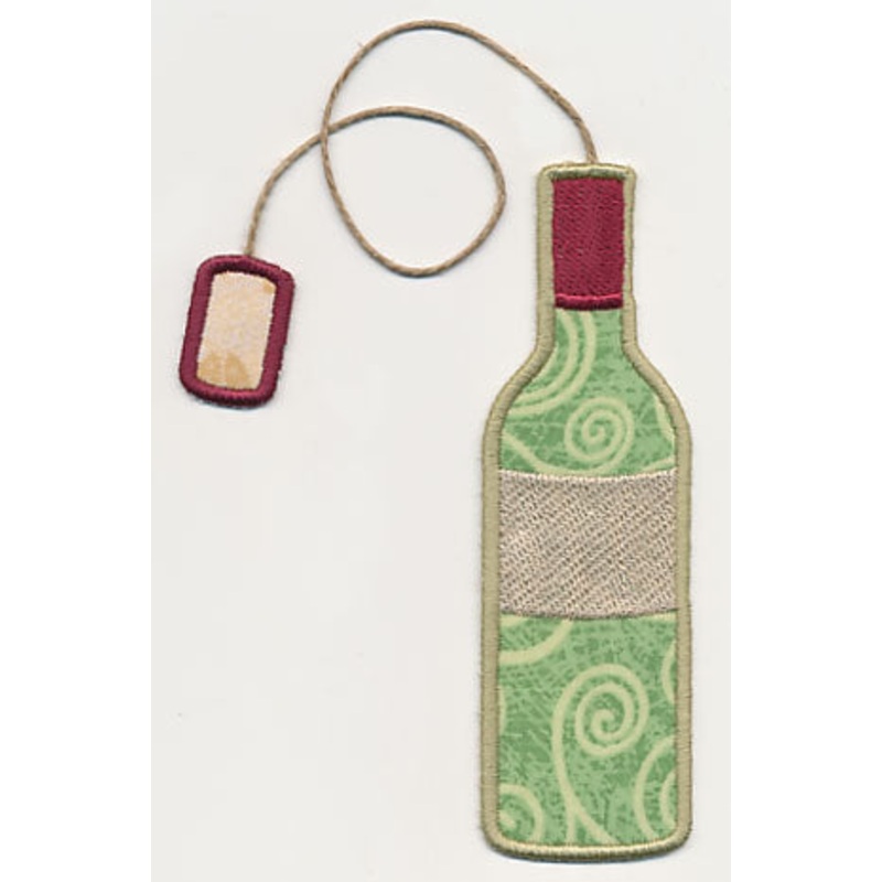 Wine Bottle Bookmark (In-the-Hoop)