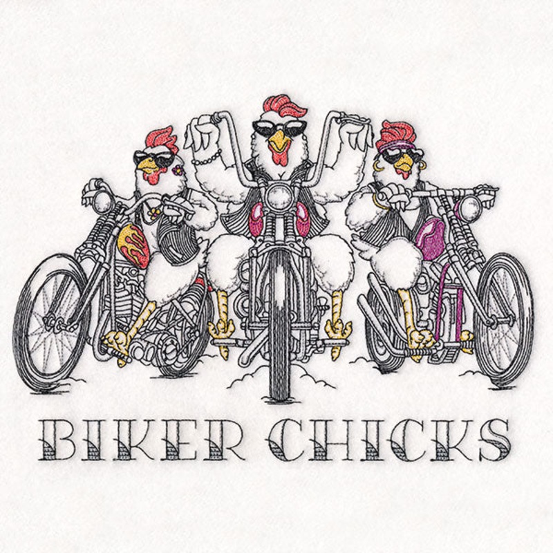 Biker Chicks|6.85″ x 9.68″ / 173.93mm x 245.76mm|5.53″ x 7.81″ / 140.35mm x 198.36mm|4.85″ x 6.85″ / 123.11mm x 173.96mm|All Sizes
