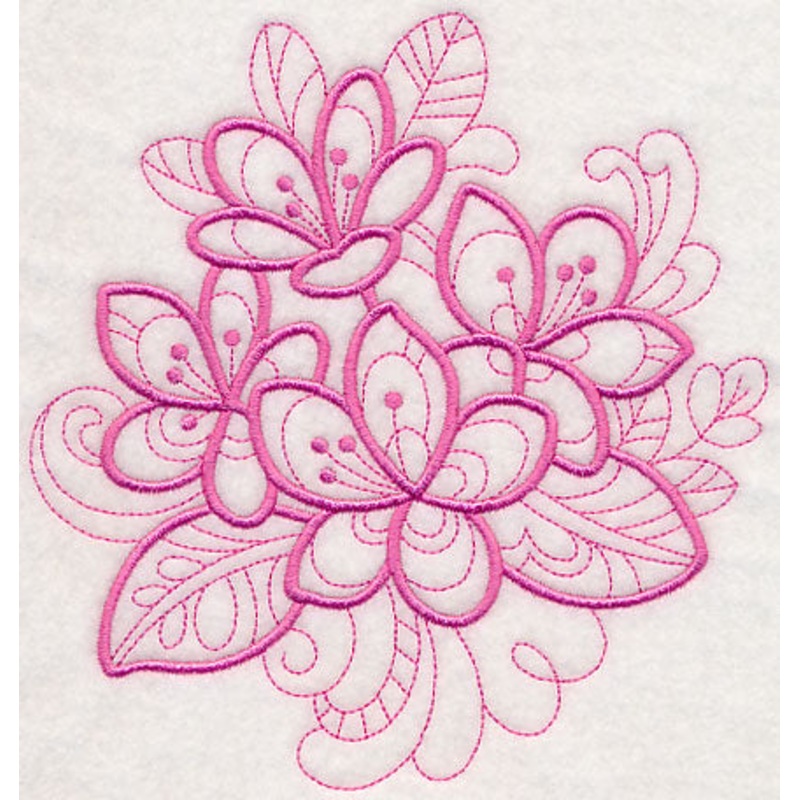 Doodle Rhododendron|6.27″ x 5.85″ / 159.26mm x 148.52mm|5.19″ x 4.85″ / 131.94mm x 123.08mm|3.85″ x 3.59″ / 97.68mm x 91.12mm|3″ x 2.79″ / 76.12mm x 70.97mm|All Sizes