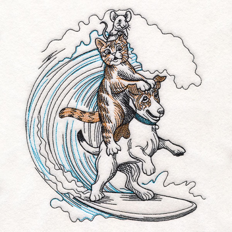 Surfs Up Pets|7.8″ x 6.66″ / 198.22mm x 169.07mm|6.86″ x 5.85″ / 174.15mm x 148.58mm|5.68″ x 4.85″ / 144.16mm x 123.17mm|All Sizes