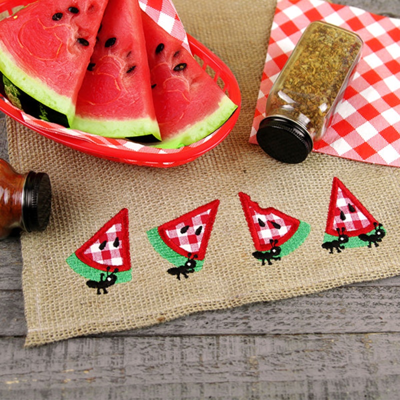 Sweet Watermelon Border (Applique)