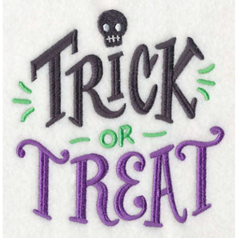 Trick or Treat with Skull|4.98″ x 4.86″ / 126.56mm x 123.37mm|3.85″ x 3.76″ / 97.91mm x 95.44mm|All Sizes