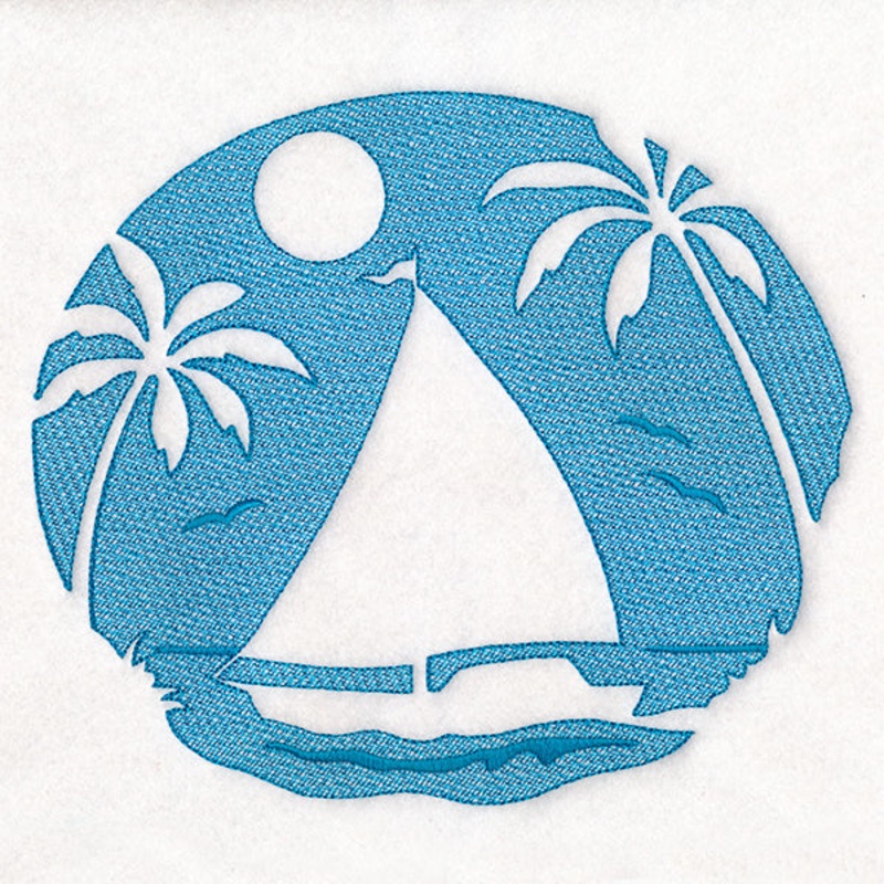 Tropical Sailboat (Embossed)|6.82″ x 7.8″ / 173.31mm x 198.1mm|5.85″ x 6.69″ / 148.53mm x 169.83mm|4.85″ x 5.54″ / 123.15mm x 140.79mm|All Sizes