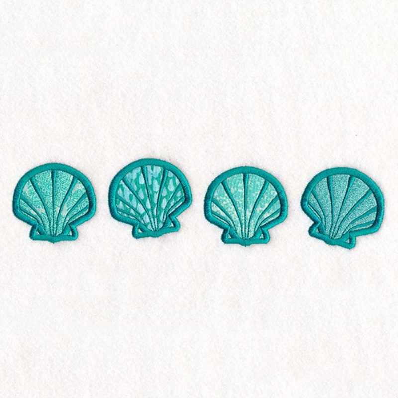 By the Sea Border – Seashell (Applique)