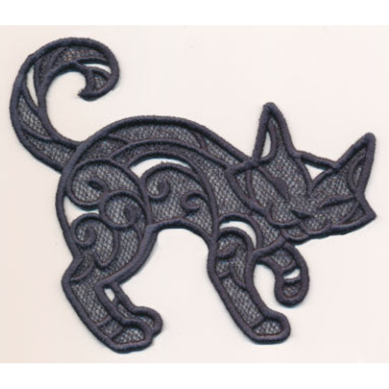 Creeping Cat (Lace)|4.71″ x 5.21″ / 119.63mm x 132.33mm|3.49″ x 3.87″ / 88.65mm x 98.3mm|2.73″ x 3.02″ / 69.34mm x 76.71mm|All Sizes