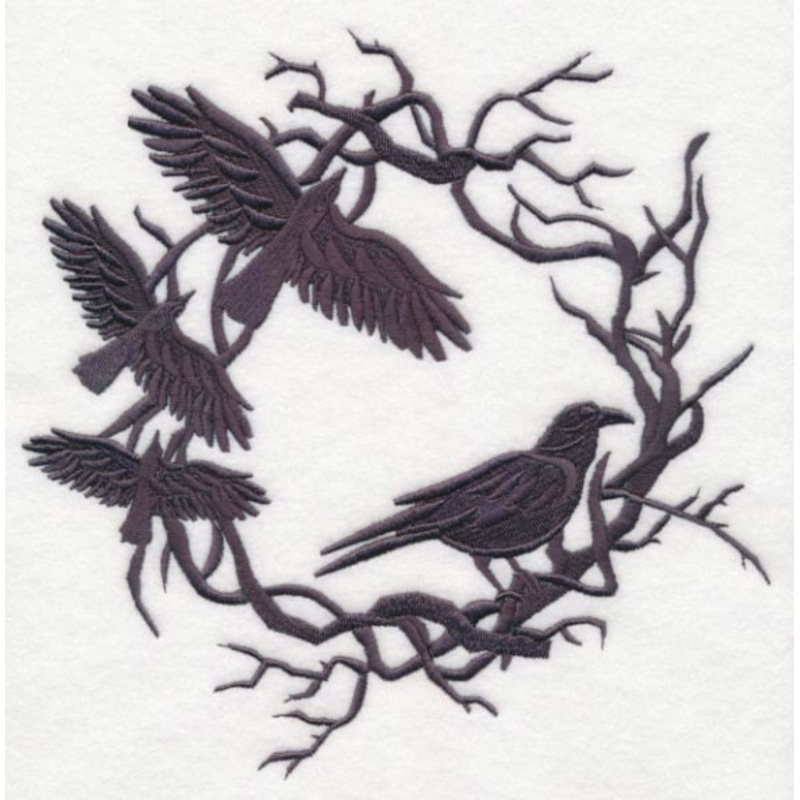 Creepy Crow Wreath|7.8″ x 7.77″ / 198.12mm x 197.44mm|6.92″ x 6.9″ / 175.88mm x 175.28mm|5.87″ x 5.85″ / 149.11mm x 148.61mm|4.88″ x 4.86″ / 123.95mm x 123.54mm|3.85″ x 3.84″ / 97.78mm x 97.47mm|All Sizes