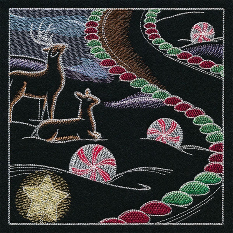 Sweet Christmas Gingerbread Scene Panel 5