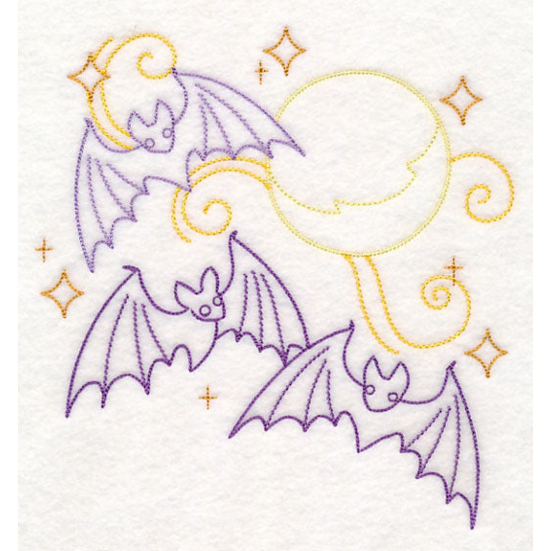 Bats in Full Moon (Vintage)|7.22″ x 6.9″ / 183.47mm x 175.31mm|6.14″ x 5.87″ / 156.02mm x 149.14mm|5.09″ x 4.87″ / 129.37mm x 123.71mm|3.85″ x 3.69″ / 97.88mm x 93.64mm|All Sizes