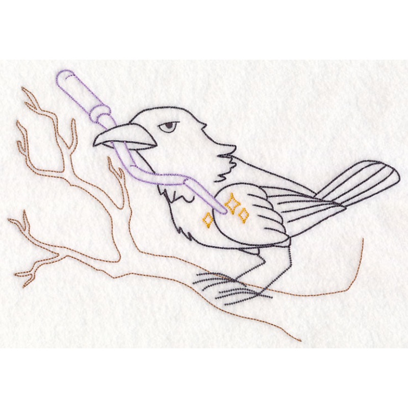 Crow with Wand (Vintage)|6.86″ x 9.94″ / 174.14mm x 252.4mm|5.86″ x 8.49″ / 148.77mm x 215.61mm|5.39″ x 7.81″ / 136.86mm x 198.3mm|4.73″ x 6.86″ / 120.17mm x 174.12mm|2.66″ x 3.86″ / 67.62mm x 97.93mm|All Sizes