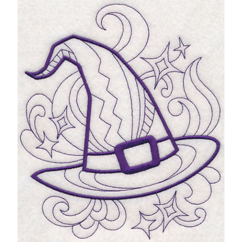 Doodle Witch Hat|6.83″ x 5.85″ / 173.46mm x 148.56mm|5.66″ x 4.85″ / 143.81mm x 123.18mm|3.85″ x 3.29″ / 97.75mm x 83.65mm|3″ x 2.57″ / 76.17mm x 65.28mm|All Sizes
