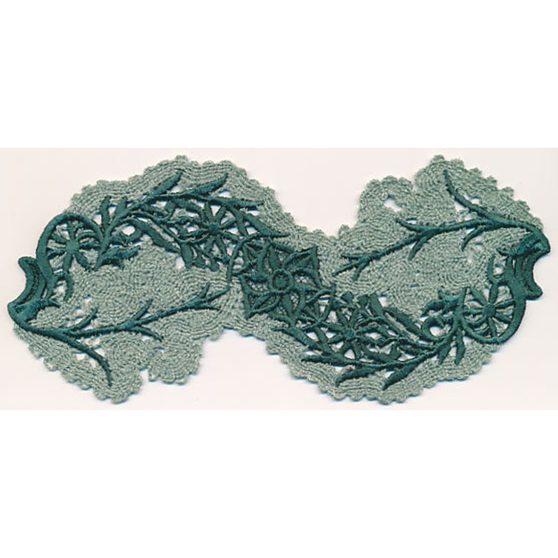 Flourishing Flower Spray (Battenburg Lace with Rayon)