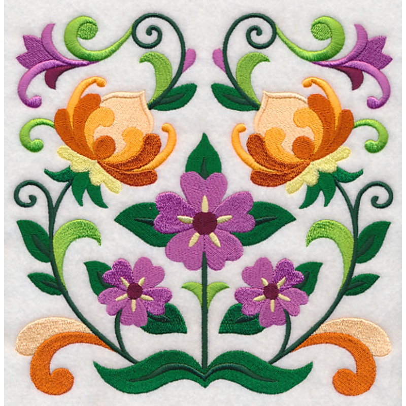 Sweet Symmetry Flower Square 3