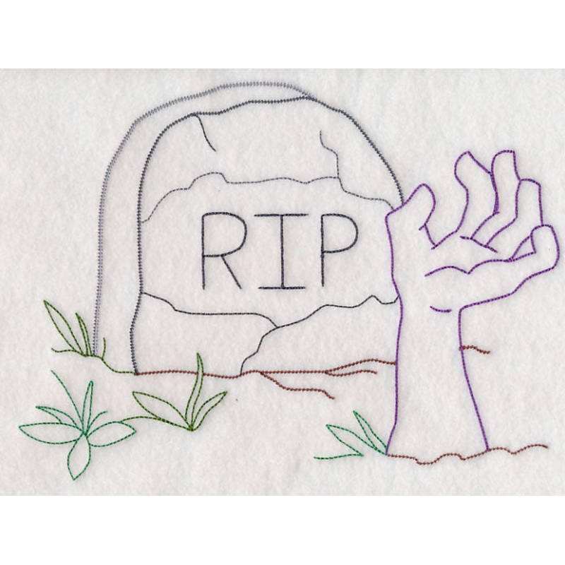 Tombstone with Zombie Hand (Vintage)