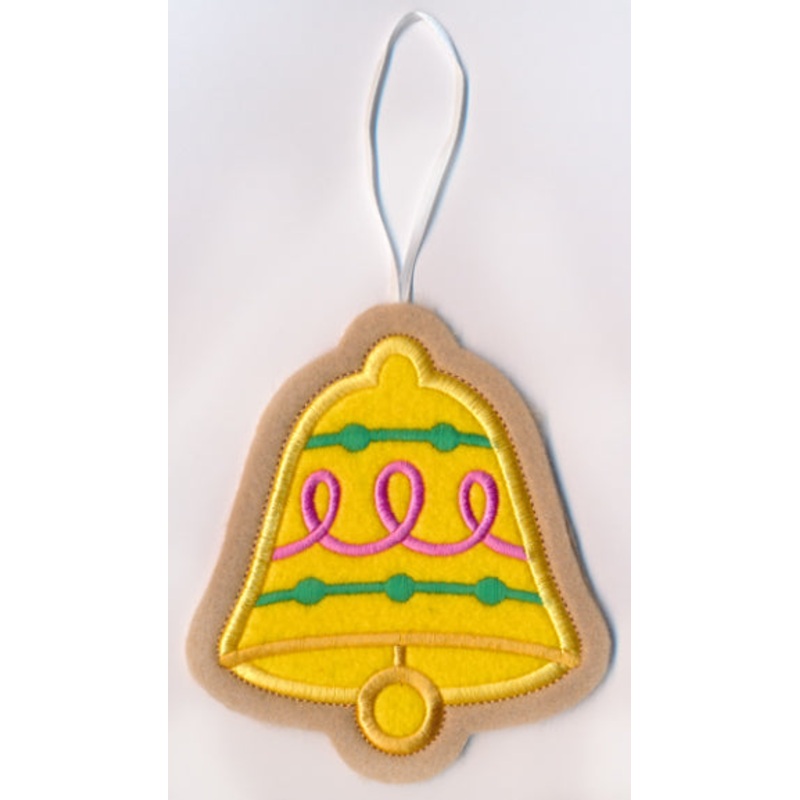 Bell Cookie Ornament (In-the-Hoop)