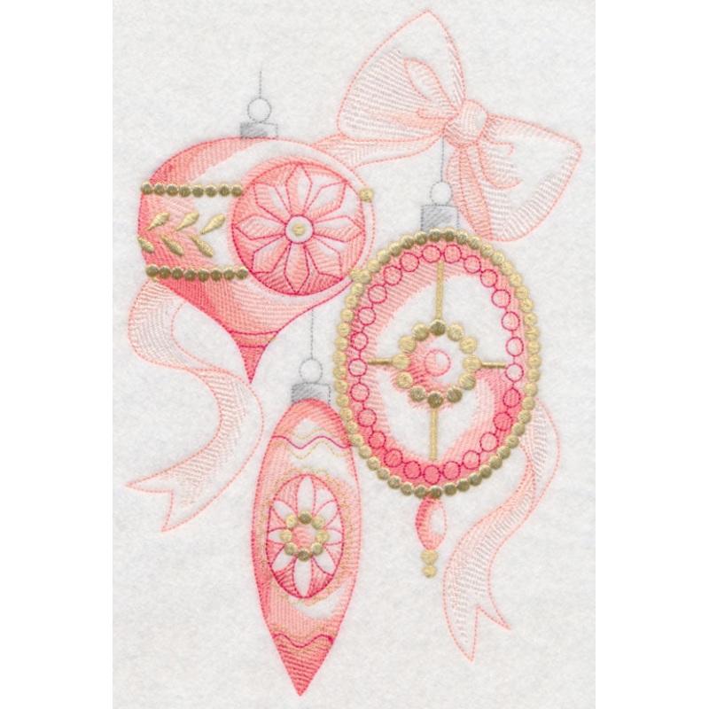 Christmas Chic Ornaments (Toile)