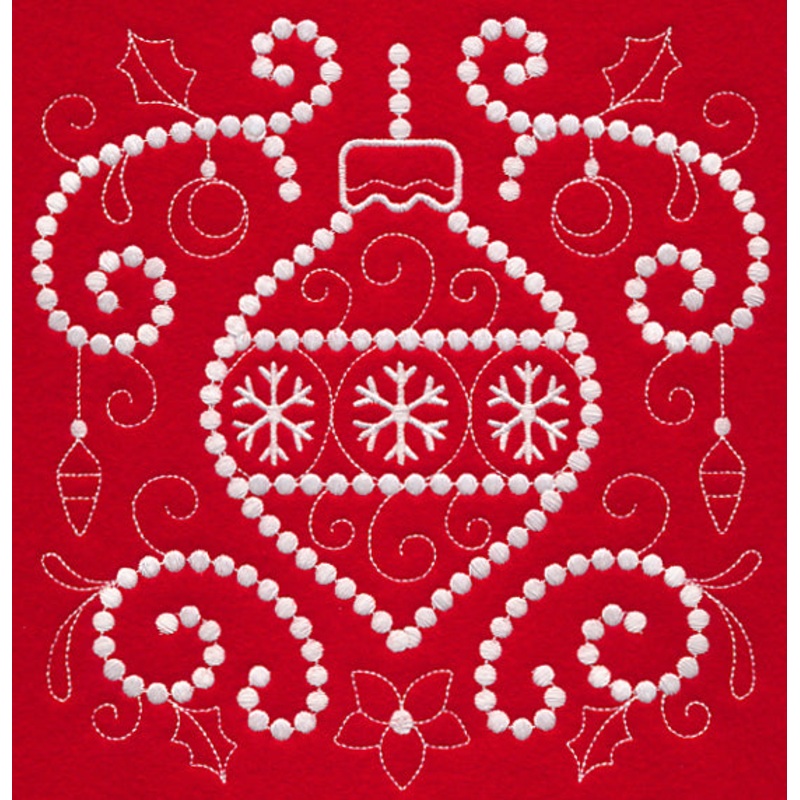 Christmas Ornament (Candlewicking)