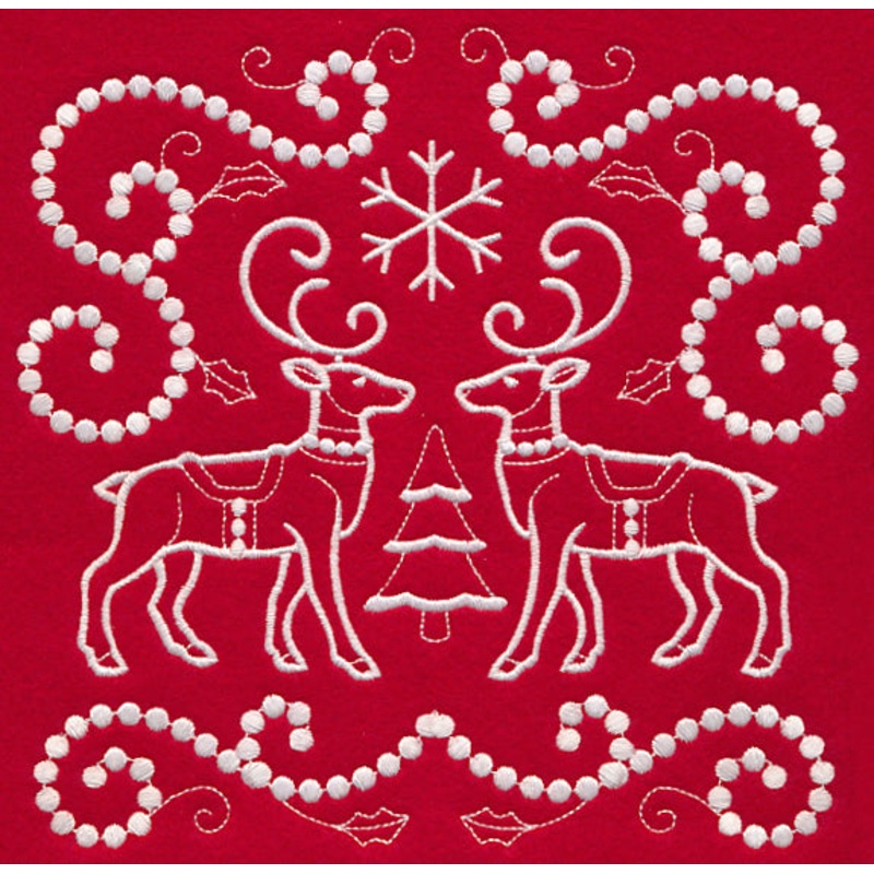 Christmas Reindeer (Candlewicking)