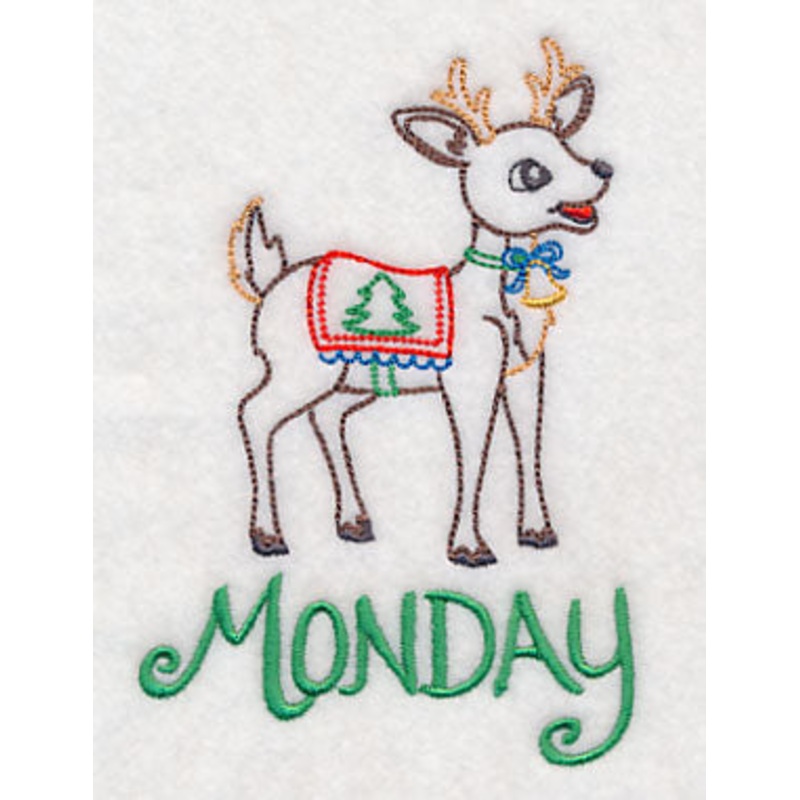 Christmas Reindeer – Monday (Vintage)