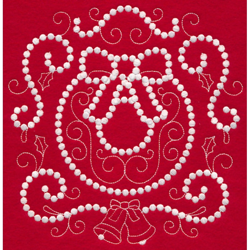 Christmas Wreath (Candlewicking)