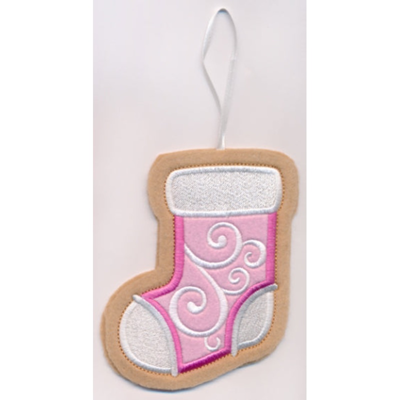 Stocking Cookie Ornament (In-the-Hoop)
