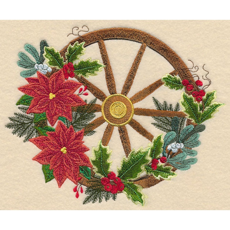 Cowboy Christmas Wagon Wheel|6.84″ x 8.42″ / 173.66mm x 213.96mm|5.84″ x 7.24″ / 148.24mm x 183.79mm|4.85″ x 5.98″ / 123.15mm x 151.85mm|All Sizes