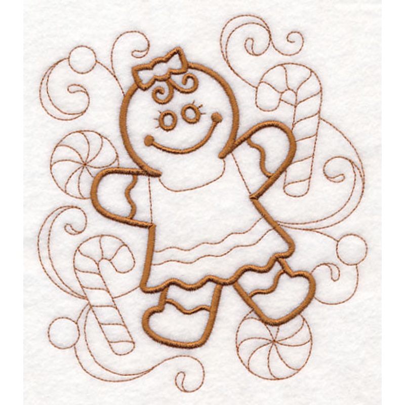 Doodle Gingerbread Girl|6.65″ x 5.85″ / 168.97mm x 148.55mm|5.51″ x 4.85″ / 139.95mm x 123.19mm|3.85″ x 3.38″ / 97.75mm x 85.92mm|3″ x 2.63″ / 76.19mm x 66.86mm|All Sizes