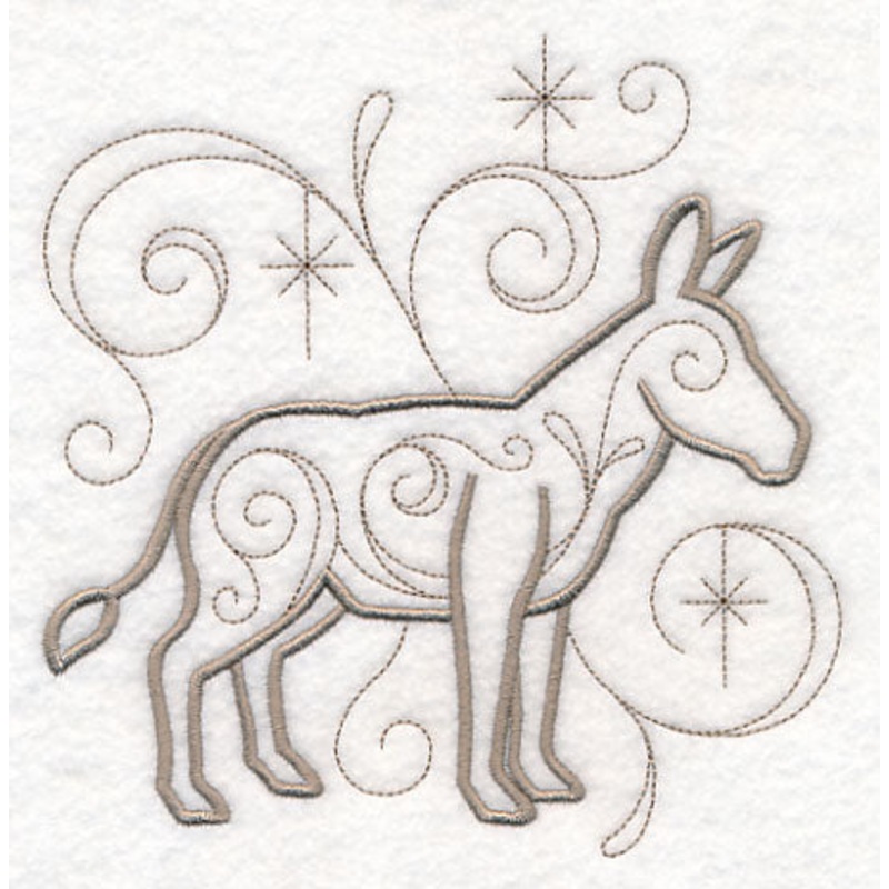 Doodle Nativity Donkey|6″ x 5.86″ / 152.36mm x 148.72mm|4.97″ x 4.85″ / 126.31mm x 123.31mm|3.85″ x 3.76″ / 97.74mm x 95.49mm|3″ x 2.94″ / 76.09mm x 74.57mm|All Sizes