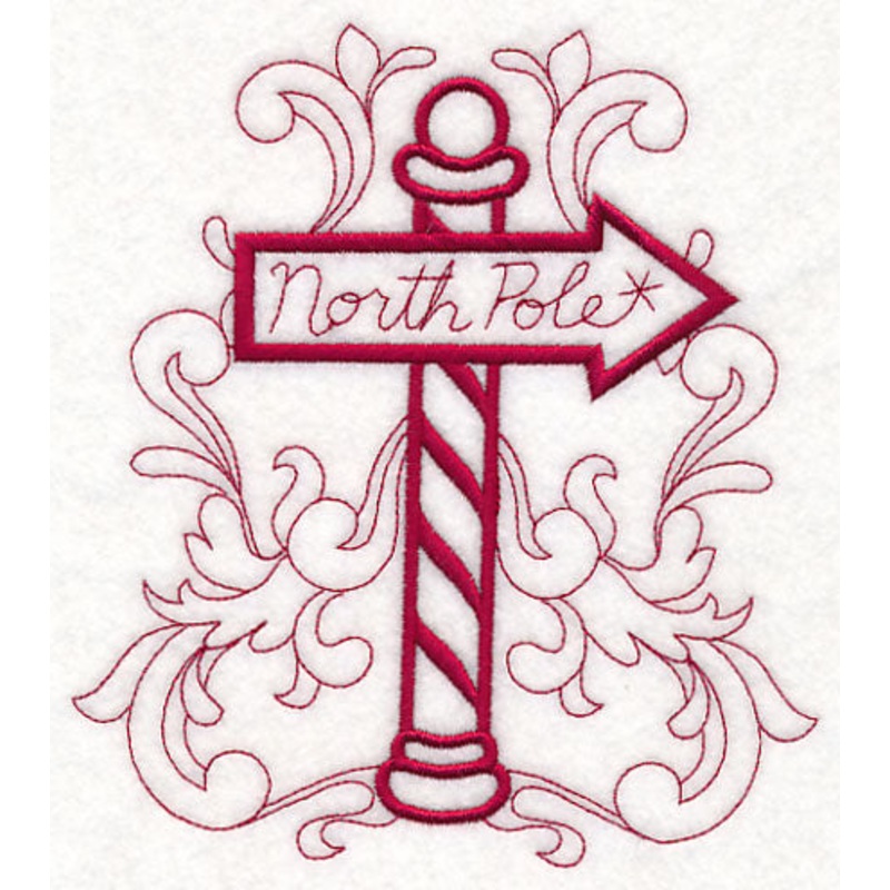 Doodle North Pole Sign|6.53″ x 5.85″ / 165.83mm x 148.59mm|5.41″ x 4.85″ / 137.42mm x 123.19mm|3.85″ x 3.45″ / 97.73mm x 87.62mm|2.98″ x 2.67″ / 75.6mm x 67.82mm|All Sizes