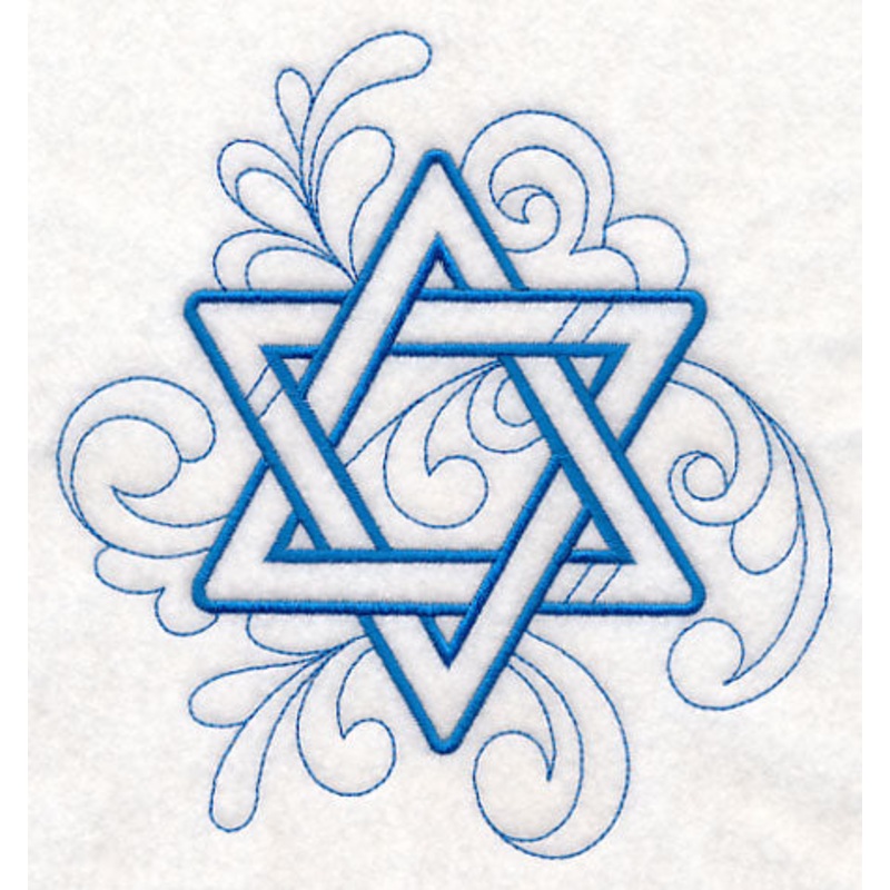 Doodle Star of David|6.18″ x 5.85″ / 157.05mm x 148.54mm|5.13″ x 4.85″ / 130.22mm x 123.18mm|3.85″ x 3.64″ / 97.82mm x 92.44mm|3″ x 2.83″ / 76.17mm x 71.98mm|All Sizes