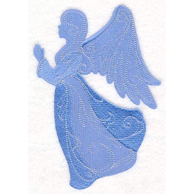 Elegant Nativity Angel|6.48″ x 4.53″ / 164.67mm x 115.08mm|4.63″ x 3.24″ / 117.6mm x 82.26mm|3.86″ x 2.7″ / 97.94mm x 68.53mm|All Sizes